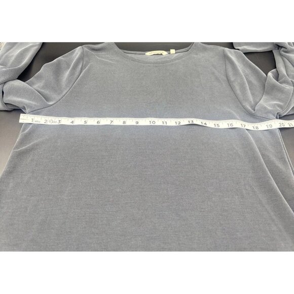 Soft Surroundings Women’s Dark Gray Long Sleeve Modal Tunic Blouse Top Sz M - Picture 9 of 10